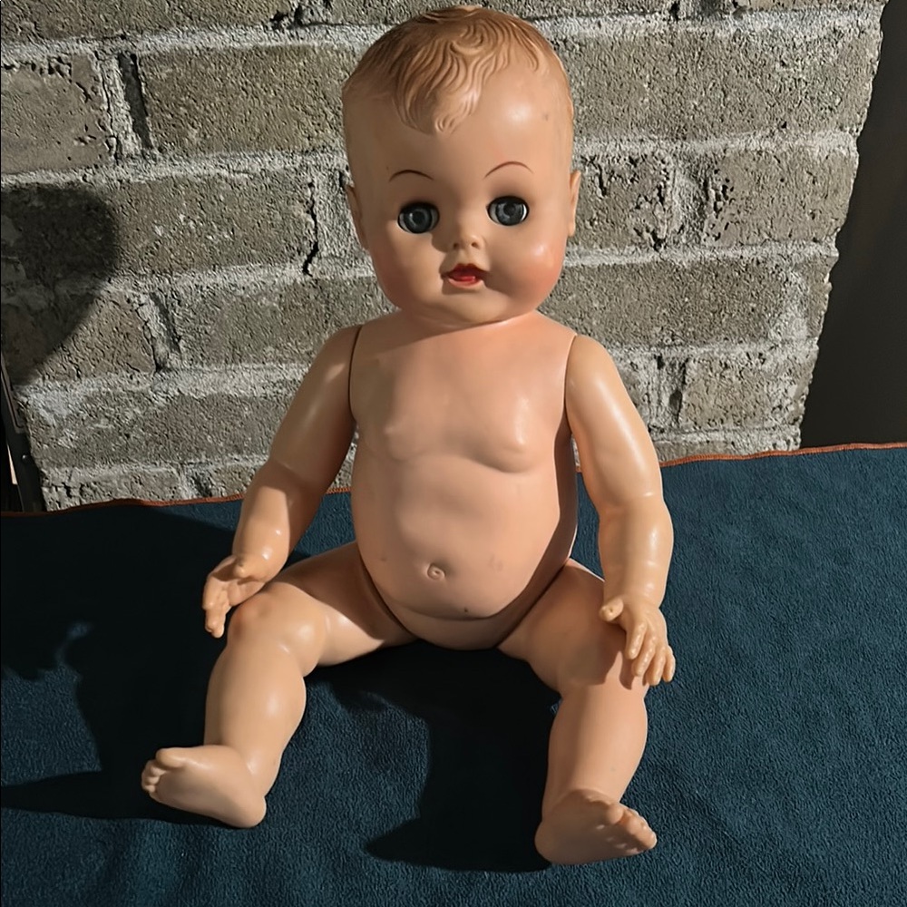 Vintage hard plastic 1950’s baby doll